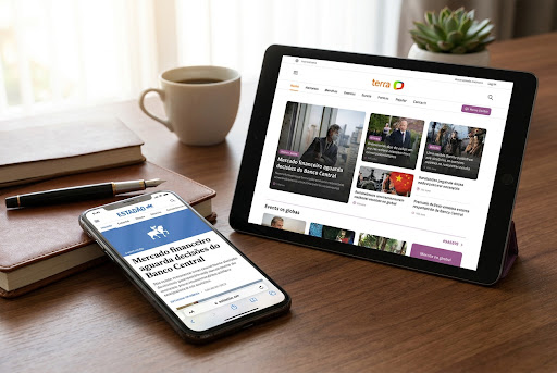 Clipping e resultados de mídia expostos em dispositivos móveis e tablet